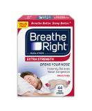 Breathe Right Extra Strength Tan Nasal Strips, Nasal Congestion Relief due to Colds & Allergies, Reduces Nasal Snoring caused by Nasal Congestion, Drug-Free, 44 count - Buy Online on GoSupps.com
