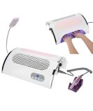 Salmue 3 in 1 Nail Dryer Vacuum Cleaner & Manicure Tool Set - UV Lamp, Dust Extraction, LED Light - Ideal for Gel Nails - Buy Online on GoSupps.com