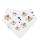 Dotty Fish Baby Bandana Bibs | Super Absorbent Teething Bibs for Girls Boys | Organic Cotton | Colourful Fish Design - Buy Online on GoSupps.com
