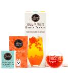 Summer Fruit Bubble Tea Kit | Fruit Boba Tea Set Includes Peach Syrup Strawberry Popping Boba Tea Bag and Paper Straw | by THE TEASHED Summer Fruits - Buy Online on GoSupps.com