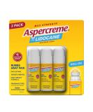 Aspercreme 4% Lidocaine No Mess Applicator 2.5 oz (Pack of 3) - Fast Pain Relief - Buy Online on GoSupps.com