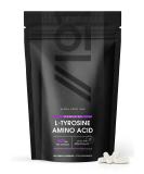 Fermented L-Tyrosine 500mg with BioPerine - 120 Capsules - Essential Amino Acid Support (120 Day Supply) by Alpha01 - Buy Online on GoSupps.com