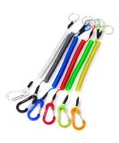 Finn Outdoor 6-Pack Carabiner with Spiral Cable & Trapper Elastic - Lanyard Keychain & Fuse Band | Durable Outdoor Gear - Buy Online on GoSupps.com
