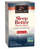 Bravo Tea Sleep & Renew Herbal Tea - Caffeine-Free, 20 Tea Bags for Restful Sleep - Buy Online on GoSupps.com
