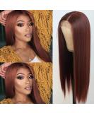 QD-Tizer 22 Reddish Brown Lace Front Wig - Long Straight, Heat Resistant, Glueless for Fashion - Buy Online on GoSupps.com