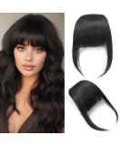 Thick Human Hair Bangs Extension - Natural Black Fringe | Unprocessed & Real Hair - Buy Online on GoSupps.com