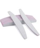 12pcs Nail File 100/180 Grit Double Sided | Professional Manicure Tools for Acrylic & Natural Nails | White Color | Nail Files & Buffers for Home and Salon - Buy Online on GoSupps.com