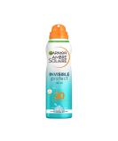 Garnier Ambre Solaire SPF 30 Transparent Sun Cream Spray Quick Dry High Sun Protection Factor 30 Water Resistant Sunscreen Aloe Vera UVA & UVB Protection Invisible Protect Mist 200 ml 200 ml (Pack of 1) SPF 30 - Buy Online on GoSupps.com
