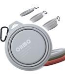 Buy Ohmo Foldable Dog Bowl 800ml - Portable Water Bowl for Medium to Large Dogs Ideal for Travel | Extra Thick & Durable - Buy Online on GoSupps.com