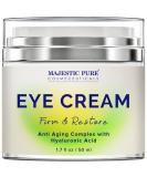 MAJESTIC PURE Under Eye Cream with Hyaluronic Acid - Anti Aging & Firming, 50ml - Buy Online on GoSupps.com