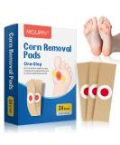 Corn Remover Pads - 24 Pcs Wart & Corn Removal Patches for Feet & Hands - Foot Care Plasters with Holes - Buy Online on GoSupps.com