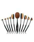 Vitalmaxx Make Up Brush Set Contouring Deluxe | Professional 10-Part Face & Eyeshadow Brush Set | Premium Cosmetic Brushes for Flawless Makeup - Buy Online on GoSupps.com