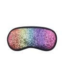 Glitter Rainbow Sequin Sleeping Eye Mask for Women, Girls, Kids - Soft Silk Blindfold for Travel - Multicolored - Buy Online on GoSupps.com