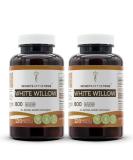 White Willow Capsules 800mg - Salix Alba Dried Bark Supplement - 240 Capsules - Buy Online on GoSupps.com