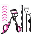 Docolor 4-in-1 Eyelash Curler Kit with 6 Silicone Refill Pads | Professional Extension Tool for Perfect Curled Lashes | No Pinching Face Applicator for All Eye Shapes - Buy Online on GoSupps.com