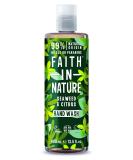 Faith In Nature Seaweed & Citrus Hand Wash 400ml - Vegan, Cruelty-Free, Detoxifying - No SLS or Parabens - Buy Online on GoSupps.com