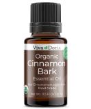 Viva Doria Organic Ceylon Cinnamon Bark Oil - 100% Pure Food Grade Essential Oil 15 mL | Natural & Undiluted Aromatherapy - Buy Online on GoSupps.com
