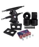 Cal 7 180mm Trucks with Black Wheels, Bearings & Hardware - Solid Black - Buy Online on GoSupps.com