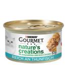 Gourmet Gourmet PURINA GOURMET Nature's Creation wet cat food in natural jelly tuna 12-pack (12 x 85g) - Buy Online on GoSupps.com