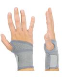 Vive Wrist Wraps Brace - Tendonitis & Carpal Tunnel Support - Compression Stabilizer for Pain Relief - Adjustable Gray - Fitness for Men & Women - Buy Online on GoSupps.com