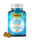6-in-1 Stress Relief Gummies 60ct with Ashwagandha, GABA, and L-theanine for Relaxation and Improved Sleep - Immunity and Wellness Support - Buy Online on GoSupps.com
