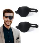 Adjustable Pirate Eye Patch - 2 Pcs Reusable Cosplay Eye Cover for Adults | Left & Right Eye Fit - Buy Online on GoSupps.com