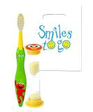 Sesame Street Elmo 2pc Oral Hygiene Bundle - Soft Manual Toothbrush, Brushing Timer, Dental Gift & Visual Aid - Buy Online on GoSupps.com