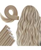 Hetto Injected Tape in Real Hair Extensions - Ash Blonde #18/613 | 5pcs 60cm 24 Inch Remy Hair for Natural Volume & Length - Buy Online on GoSupps.com