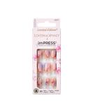 KISS LoveShackFancy x imPRESS Press-On Manicure Limited Edition  Style Sunkissed Peach Short Square Pink Press-On Nails  Includes Prep Pad  Mini Nail File  Cuticle Stick  & 30 Fake Nails - Buy Online on GoSupps.com