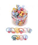 20 PCs Hair Ties - Elastic Ponytail Holders for Women & Girls | No Metal Hair Bands with Storage Box | Colorful Hair Accessories - Buy Online on GoSupps.com