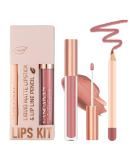 INBOLM Lip Liner and Lipstick Set Nude Lip Liners with Nude Lipstick for Women Nude Lipstick Non-Stick Cup Matte Waterproof Nude Lipstick Makeup Kits Make Up Gift Set for Lady (07#) - Buy Online on GoSupps.com