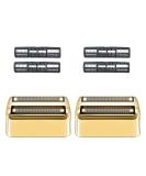 2 Pack Replacement Foil and Cutters Compatible with BaBylissPRO Double Foil Shaver Replacement Foil for BaBylissPRO Barberology FXFS2 Shaver Golden Gold/2pc - Buy Online on GoSupps.com