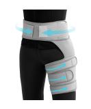 Adjustable Hip & Thigh Brace for Sciatica Pain Relief | Hamstring Compression Sleeve for Men & Women | Targeted Hip Pain Support - Buy Online on GoSupps.com