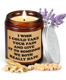 Soy Wax Lavender Scented Candle Gift for Women - Handmade 200g - 50 Hours Long Lasting Aromatherapy - Perfect Gift for Friend (I Wish) - Buy Online on GoSupps.com