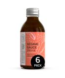 Sesame Sauce with Sesame Oil - Stir Fry Marinade & Dressing | Non-GMO, No Added Sugar | Gluten-Free, Nut-Free, Vegan | 200ml x 6 Bottles - Buy Online on GoSupps.com