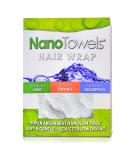 Nano Towels Hair Drying Wrap | Gentle Drying for Fine, Delicate, Curly & Frizzy Hair | Replaces Hair Dryers & Cotton Towels | One Size Fits All 10x26 Inch - Buy Online on GoSupps.com