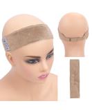 GEX Adjustable Elastic Velvet Wig Grip Band - Beige | No Slip Headband for Wigs - Buy Online on GoSupps.com