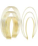 Gold Metal Queen Goddess Angel Halo Crown Headband Hairbands Tiara Hair Hoops DIY Craft Bands Headpieces Party Cosplay Costume Hair Accessories (6 Pack of 3 Layer) - Buy Online on GoSupps.com
