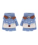 Toddler Kids Puppy Flip Top Gloves | 3-8 Yrs | Elk/Blue - Buy Online on GoSupps.com