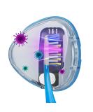 TAISHAN UV Sanitizer Toothbrush Case with Mirror | Rechargeable & Portable | Kills 99.9% of Germs | Fits All Toothbrushes | Home Travel Essential (White) - Buy Online on GoSupps.com