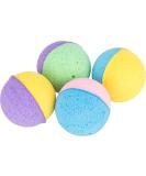 TRIXIE Soft Foam Rubber Balls - 3.5 cm Set of 4 Colorful Dog Chew Toys | International Shipping Available - Buy Online on GoSupps.com