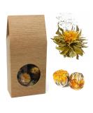 Buy Cross Tea - 10x Fruity Green Tea Blower Balls with Marigold & White Tea Tips - Golden Fortune Gift for Tea Lovers - Buy Online on GoSupps.com