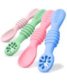 Mammacita Baby Spoon - Ideal for 4 Months+ | Perfect for Baby Led Weaning Porridge & Complementary Foods | Dental Aid for Infants - Buy Online on GoSupps.com