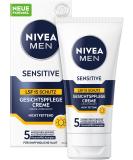 Nivea Men Sensitive Facial Care Cream with SPF 15 - 24H Soothing Moisturizer for Sensitive Skin (75 ml) - Relief for Irritation - Buy Online Internationally - Buy Online on GoSupps.com