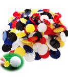 Adhere Golf Ball Marker 100pcs Plastic Position Quarter Size 0.94 Flat Mix Color Marker - Buy Online on GoSupps.com