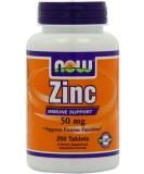 Now Foods Zinc Gluconate 50mg 1000 Tablets - Vegetarian Formula - Buy Online on GoSupps.com