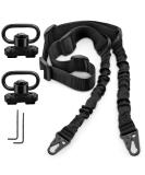 Bontok Sling Swiels Mount Set, 1.25 Inch Sling Mount Mloc Attachments Set for Two Point Traditional Sling 1Pack Sling+2 Pack 45 Degree Rotation Sling Mounts Set All Black - Buy Online on GoSupps.com