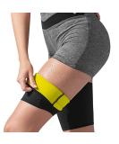Buy Thigh Compression Sleeve - Neoprene Sport Leg Support & Breathable Hamstring Brace (Yellow XL) - Best for Enhanced Comfort & Performance | International Shipping Available - Buy Online on GoSupps.com