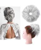 XXL Hair Part Extensions Bun Tie - Smooth Updos for Women - 45g Silver Gray - International Shipping Available - Buy Online on GoSupps.com
