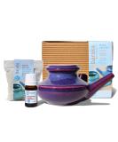 Baraka Sinus Care Kit - A Complete Solution for Sinus Health - Includes Purple Neti Pot 5 ml Essential Oil and 2 oz Mineral Salt Rinse for Nasal Congestion - Perfect for Home Use! Puple - Buy Online on GoSupps.com